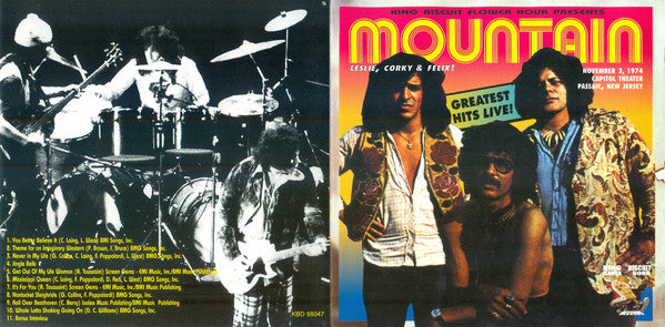 Mountain : Greatest Hits Live! (CD, Album, Club)